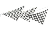 Metal Mesh Connector Checkered Black White