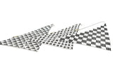 Metal Mesh Connector Checkered Black White