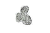 Rhinestone Brooch Lily Flower 2 Inch