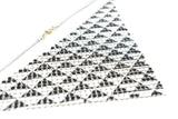 Metal Mesh Connector Checkered Black White