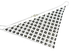 Metal Mesh Connector Checkered Black White