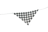 Metal Mesh Connector Checkered Black White