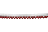 Edge Elastic White Red 0.13"