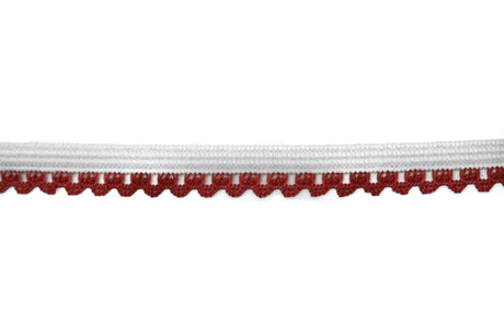 Edge Elastic White Red 0.13"