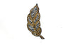 Leaf Rhinestone Beaded Applique