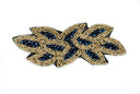 Leaf Rhinestone Beaded Applique