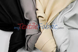 Fire Retardant Blackout Drapery Lining Polyester Fabric - Dim-Out Blackout, 58" Wide, 230 GSM, White, Champagne, Silver, Black (1 Yard)