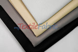 Fire Retardant Blackout Drapery Lining Polyester Fabric - Dim-Out Blackout, 58" Wide, 230 GSM, White, Champagne, Silver, Black (1 Yard)