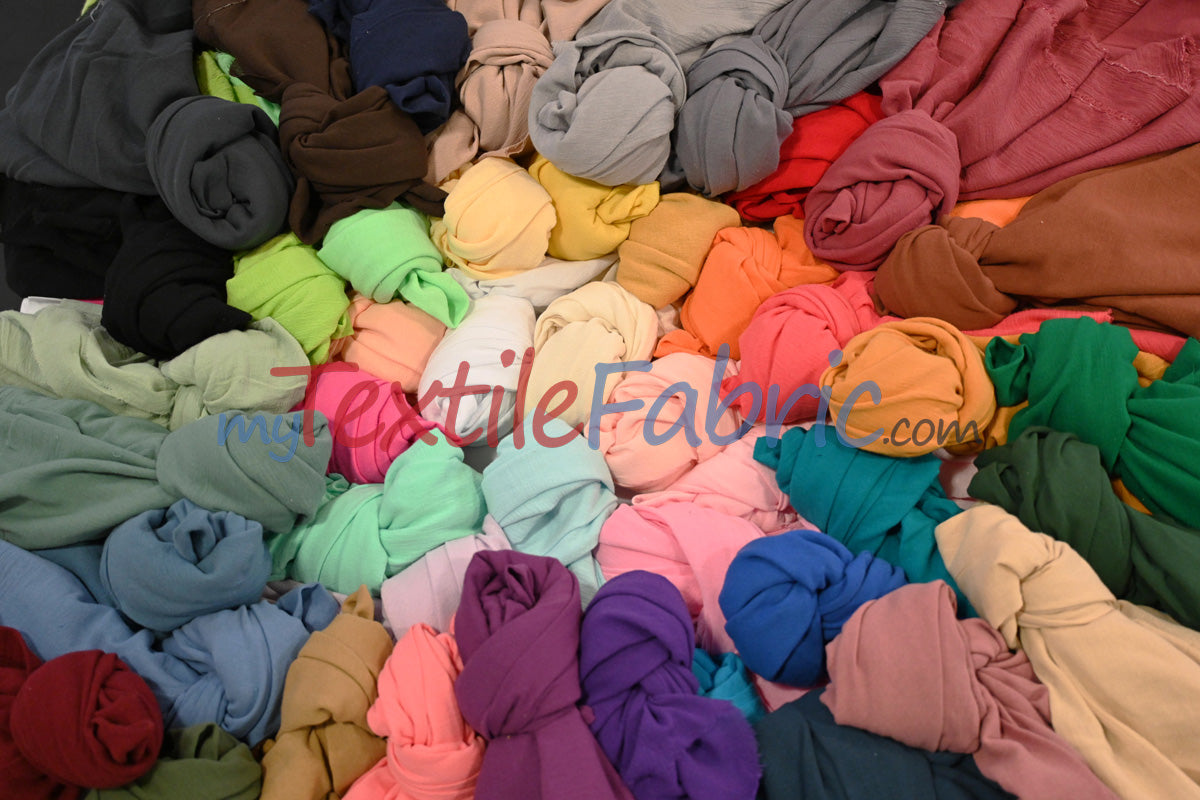 100 Percent Cotton Gauze Fabric - Soft Lightweight Muslin, 46/48" Width, Yards, Bolts, Sample Swatch (1 Yard)