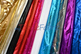 Metallic Foil Spandex Lame Spandex Fabric - All Over Foil, 60" Width (1 Yard)