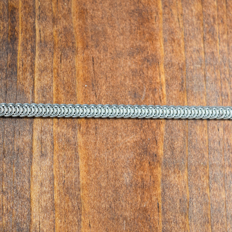 Metal Boning Silver Spiral