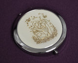 Silver Wedding Compact Mirror 12 Compact Hand Mirrors