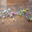 Pearl Top Corsage Pins White Mix