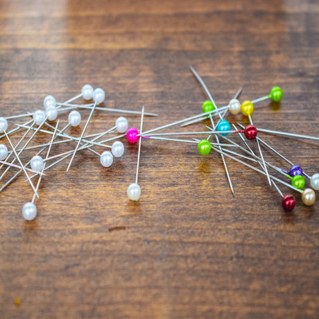 Pearl Top Corsage Pins White Mix