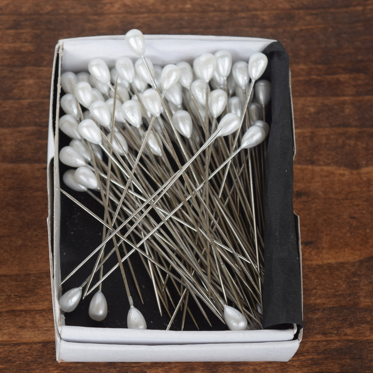 Pearl Head Bridal Pins White