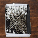 Pearl Head Bridal Pins White