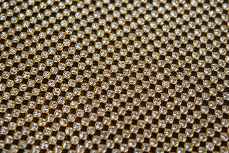 Rhinestone Sheet Gold Silver