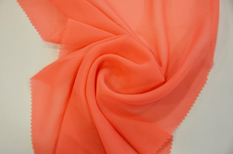 Polyester Chiffon Fabric - Super Soft, Flowy, Sheer, 58/60" Width, 100% Polyester (By The Continuous Yards & Bolts)