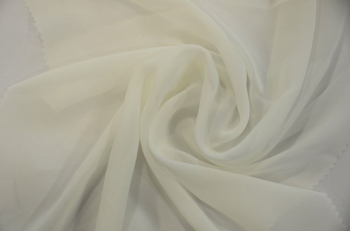 Polyester Chiffon Fabric - Super Soft, Flowy, Sheer, 58/60" Width, 100% Polyester (By The Continuous Yards & Bolts)