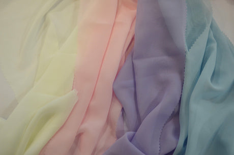 Polyester Chiffon Fabric - Super Soft, Flowy, Sheer, 58/60" Width, 100% Polyester (By The Continuous Yards & Bolts)