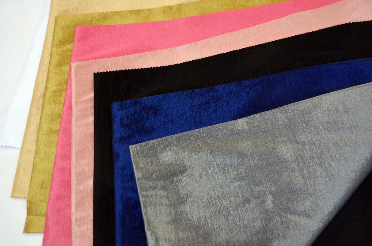 Stretch Taffeta Fabric - Multiple Solid Colors, 57/58" Width (Continuous Yards)
