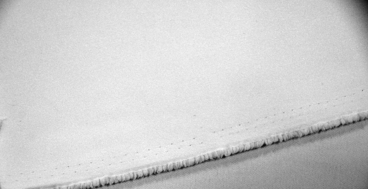 Japanese Matte Satin Peau De Soie Polyester Fabric - White Solid, 58/60" Width (1 Yard)