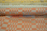 Faux Dupioni Polyester Fabric - Plaid, 54" Width (By The Yard)