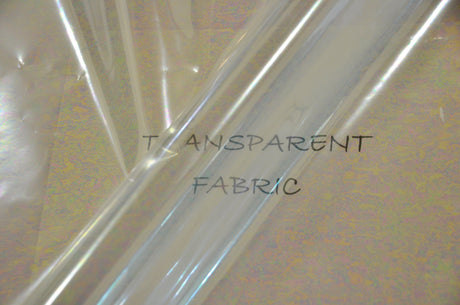 Iridescent Transparent TPU Fabric - Holographic Rainbow, 54" Width (Yards)