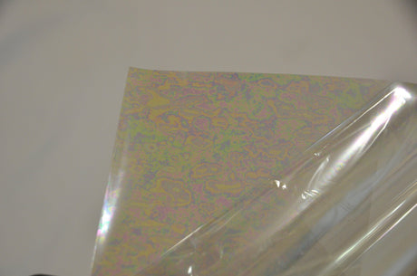 Iridescent Transparent TPU Fabric - Holographic Rainbow, 54" Width (Yards)