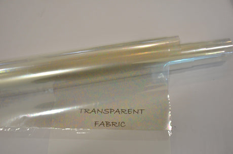 Iridescent Transparent TPU Fabric - Holographic Rainbow, 54" Width (Yards)