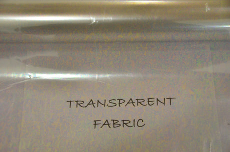 Iridescent Transparent TPU Fabric - Holographic Rainbow, 54" Width (Yards)