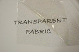 Transparent Glitter TPU Fabric - Holographic Rainbow, Waterproof, 54" Width (Yards)
