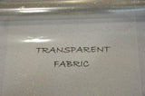 Transparent Glitter TPU Fabric - Holographic Rainbow, Waterproof, 54" Width (Yards)