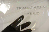 Transparent Glitter TPU Fabric - Holographic Rainbow, Waterproof, 54" Width (Yards)