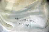 IFR Crush Sheer Voile Polyester Fabric - White, Ivory, Champagne, 108" Width (1 Yard)