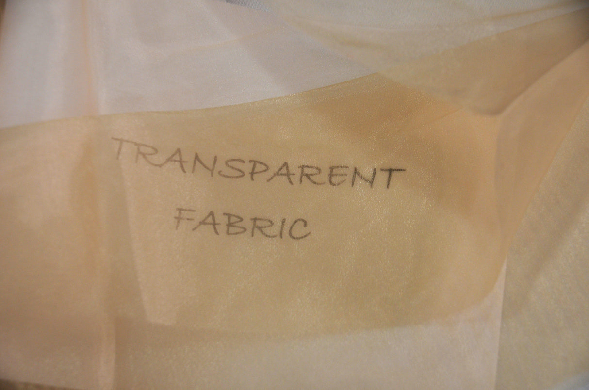 Crystal Organza Polyester Fabric - Sparkle Sheer, 58/60" Width, Yards & Bolts (1 Yard)