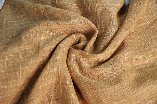 Faux Sheer Linen Polyester Fabric - Semi Sheer, Textured, 108" Wide, Multiple Colors (1 Yard)