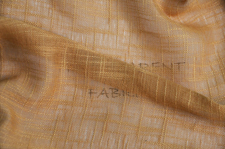 Faux Sheer Linen Polyester Fabric - Semi Sheer, Textured, 108" Wide, Multiple Colors (1 Yard)