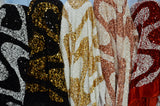 Sequins Velvet Wave Spandex Velvet Fabric - Two Tone Sequins, Multiple Colors, 58/60" Width (1 Yard)