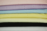 Polyester Cotton Eyelet Embroidery Fabric - No Scallop Ends, Multiple Colors, 60" Wide (1 Yard)