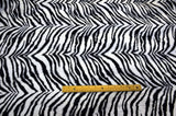 Velboa Faux Fur Polyester Fabric - White Black Zebra, White Black Cow, Gold Leopard, 60" Width (1 Yard)