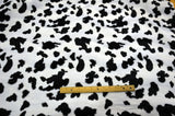 Velboa Faux Fur Polyester Fabric - White Black Zebra, White Black Cow, Gold Leopard, 60" Width (1 Yard)