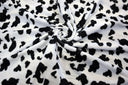 Velboa Faux Fur Polyester Fabric - White Black Zebra, White Black Cow, Gold Leopard, 60" Width (1 Yard)