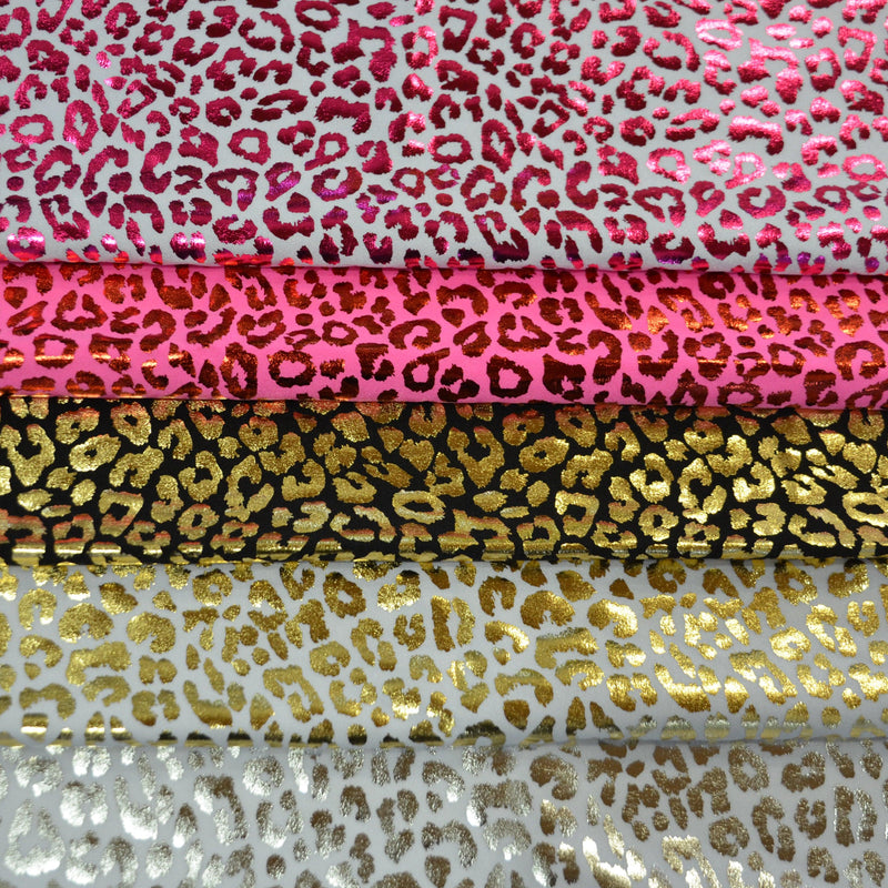 Cheetah Hologram Spandex Fabric - 4 Way Stretch, Cheetah Print, 58/60" Width, Multiple Colors (1 Yard)