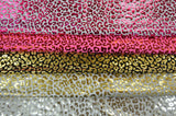 Cheetah Hologram Spandex Fabric - 4 Way Stretch, Cheetah Print, 58/60" Width, Multiple Colors (1 Yard)