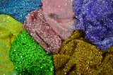 Sequins Stretch Velvet Polyester Spandex Fabric - Sequins On Plush Velvet, Multiple Colors, 60" Width (By The Yard)