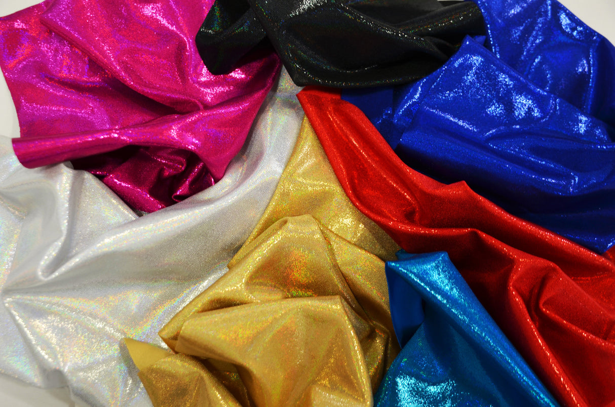 Mystic Hologram Nylon Spandex Fabric - Multiple Colors, 58/60" Width (1 Yard)