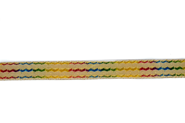 Gimp Trim Metallic Rainbow Gold 3/4"