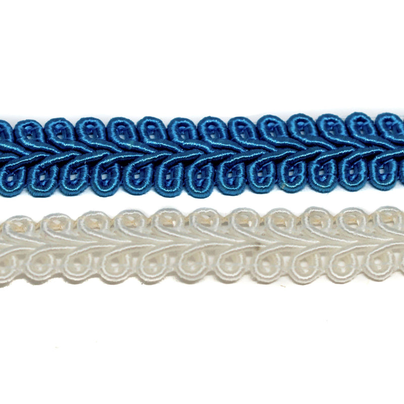 Gimp Trim 5/8" Ocean Blue or Pearl White