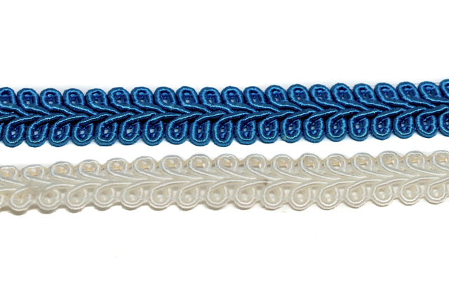 Gimp Trim 5/8" Ocean Blue or Pearl White